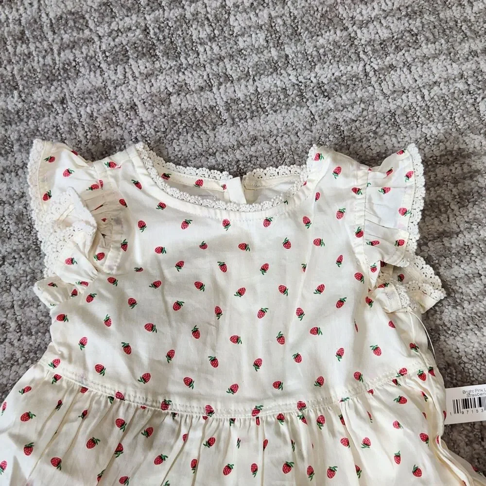 Sofia Grainge x Amazon Essentials Strawberry Tiered Lace Flutter Dress size 2T